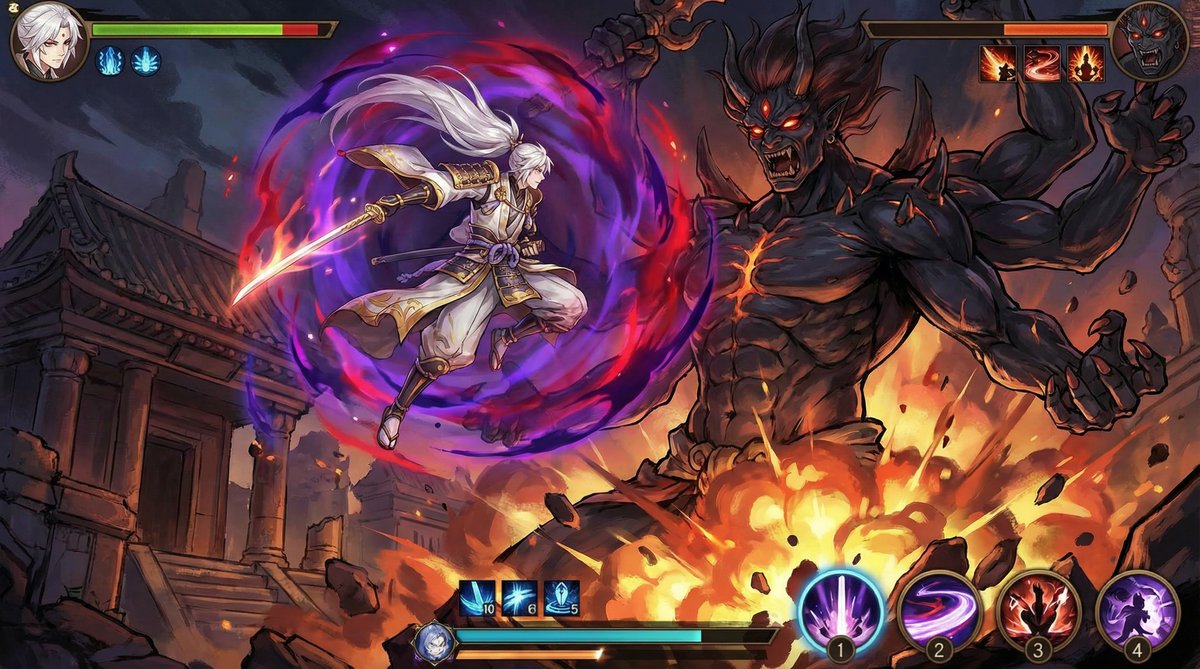 高清视频游戏解说视频-史诗级BOSS战